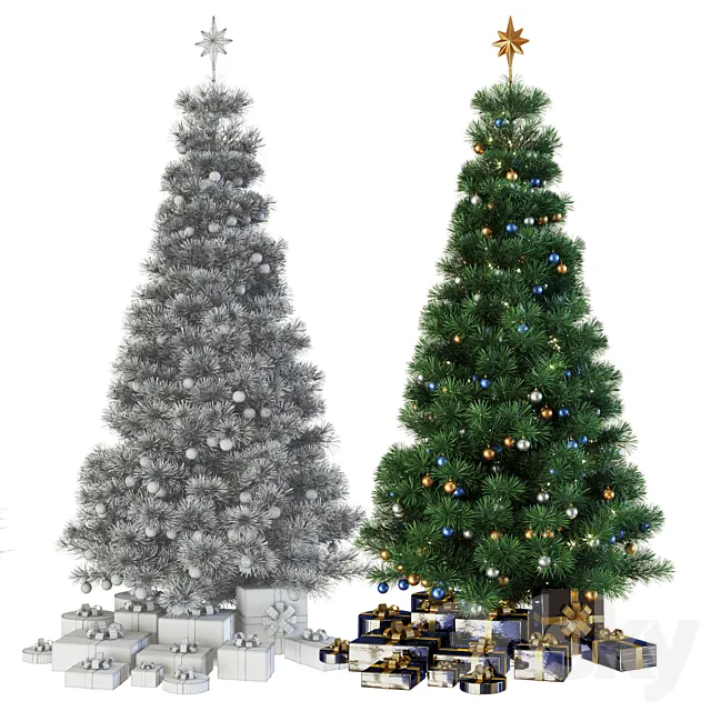 Christmas tree with gifts 3DSMax File