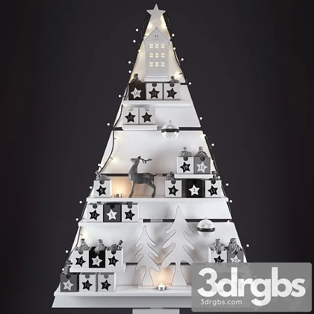 Christmas Wall Tree 3dsmax Download