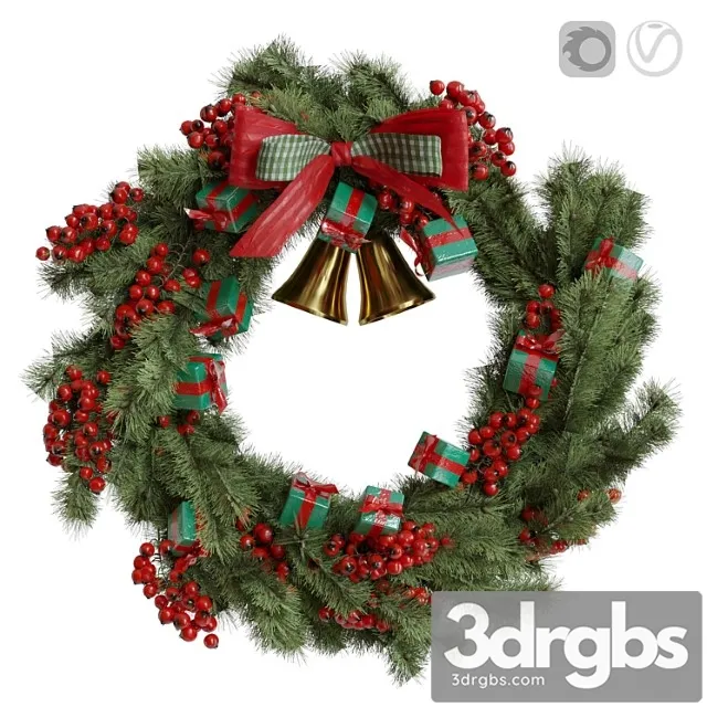Christmas wreath 1 3dsmax Download