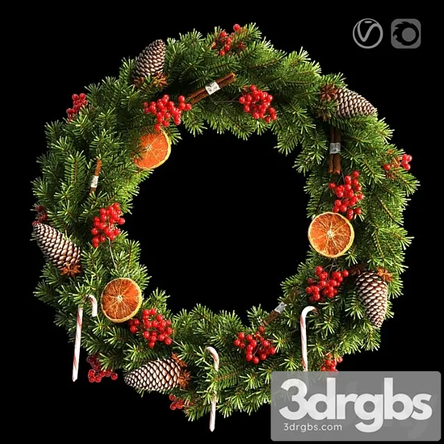 Christmas wreath 66cm