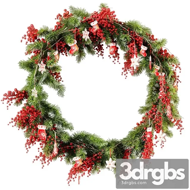 Christmas wreath v2 3dsmax Download