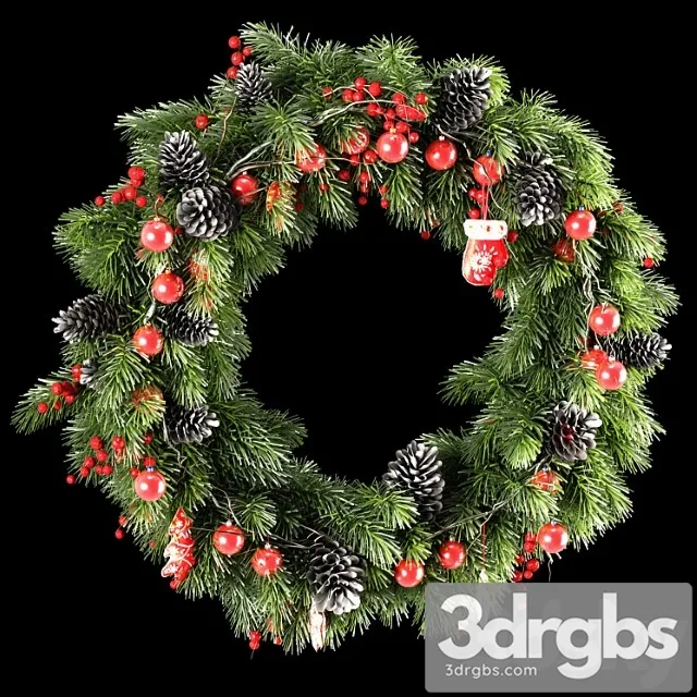 Christmas wreath_2 3dsmax Download