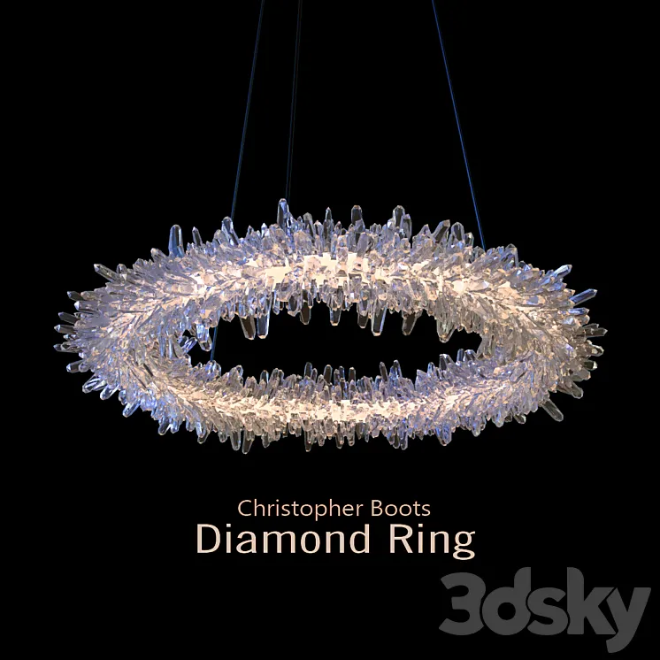 Christopher Boots Diamond Ring 3DS Max