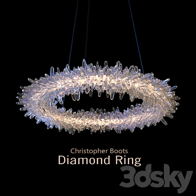 Christopher Boots Diamond Ring 3DSMax File