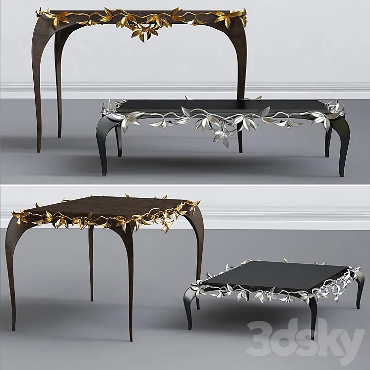 Christopher Guy Millefeuilles Console Table 3DS Max