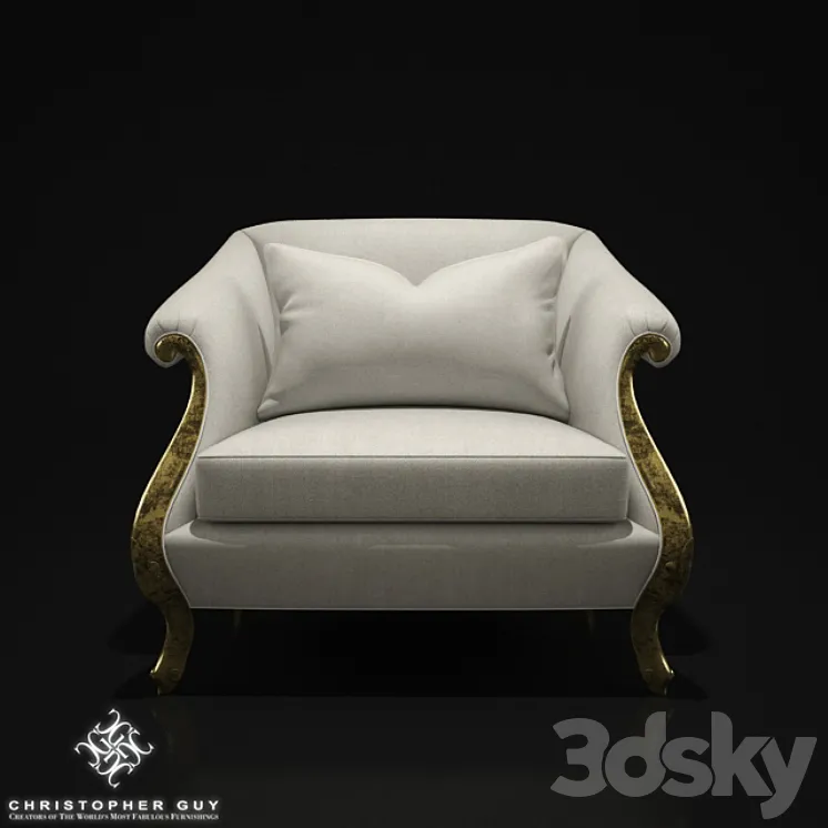 Christopher Guy- Vernier armchair 3DS Max