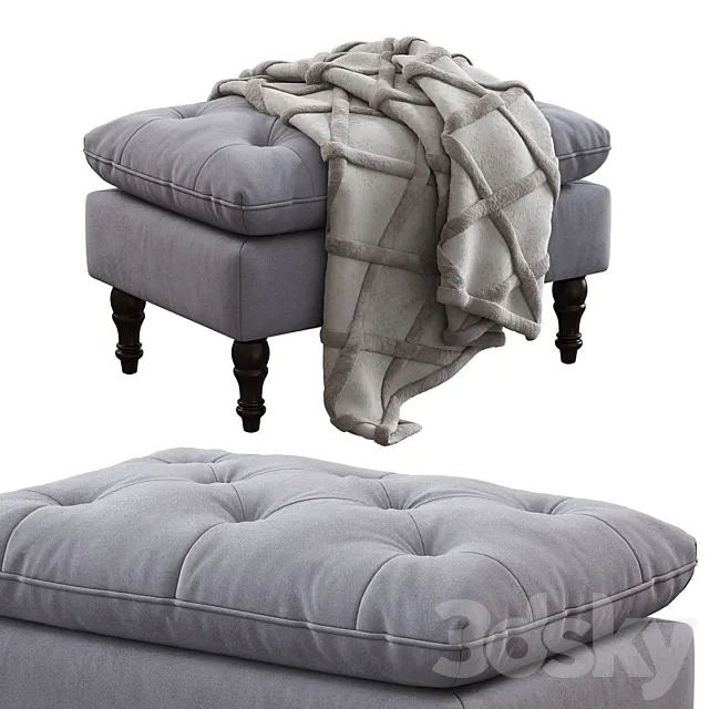 Christopher Knight Home _ Tufted Ottoman 3ds Max