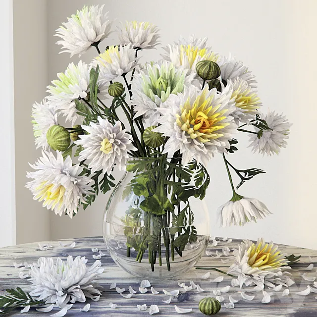 Chrysanthemums 3DS Max Model