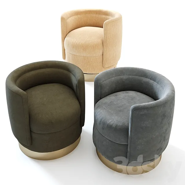 Chubby 2 Occasional Chair 3ds Max