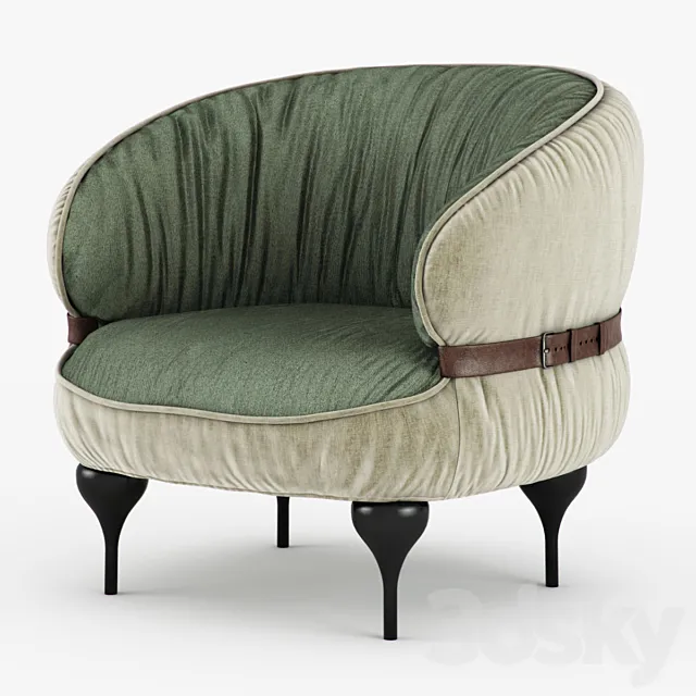 Chubby chic chair 3ds Max