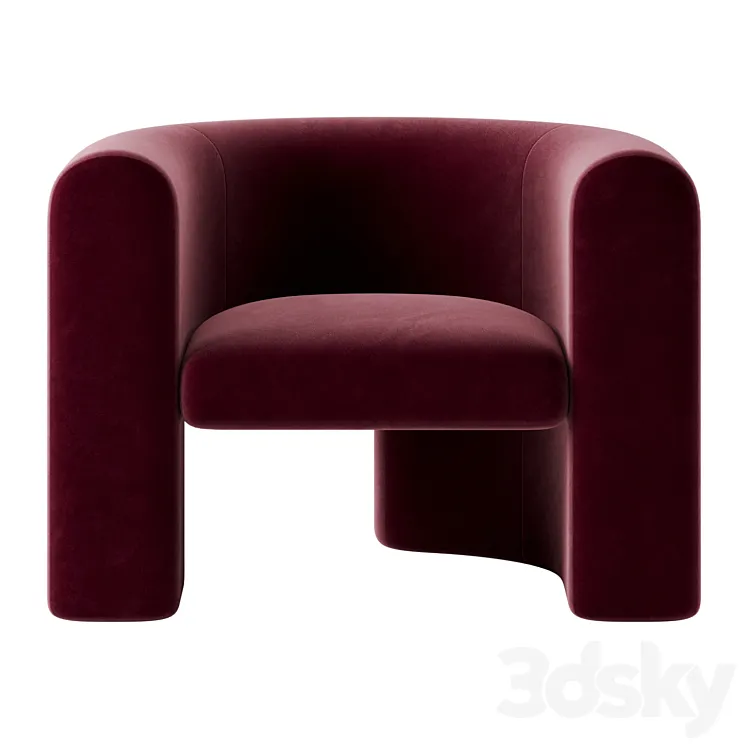 Chunky Martinique Occasional Chair by Modshop 3DS Max