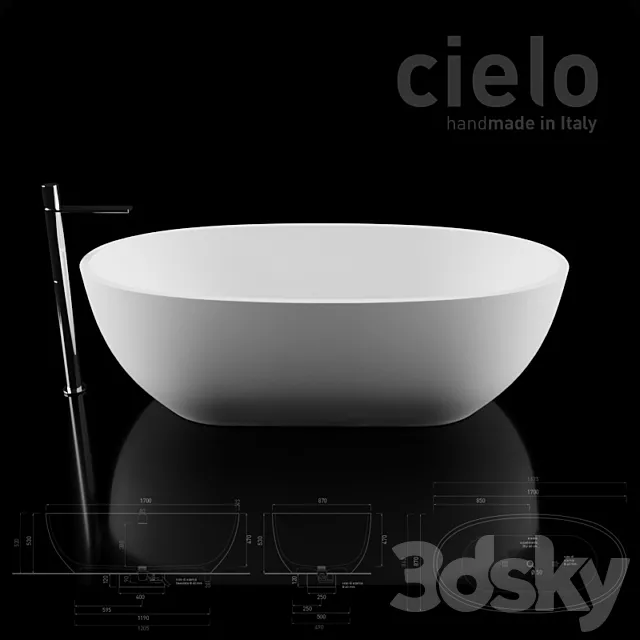 CIELO bath tub shui comfort 3DS Max Model