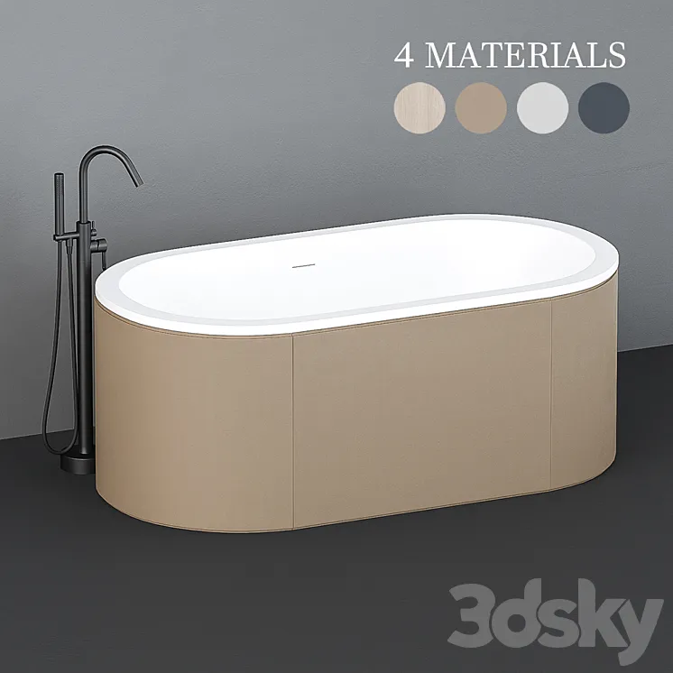 Cielo cibele freestanding bathtub 3DS Max