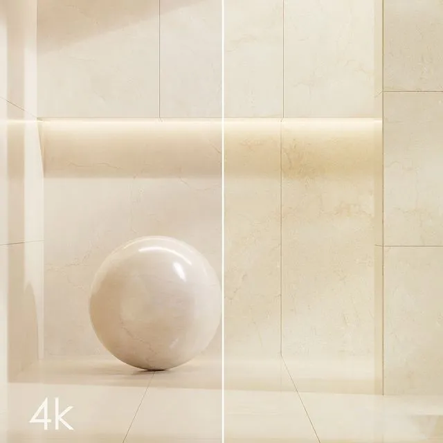 Cifre Ceramica Set 03 – Bundle – 2 types Beige and Cream marble 3dsMax Model