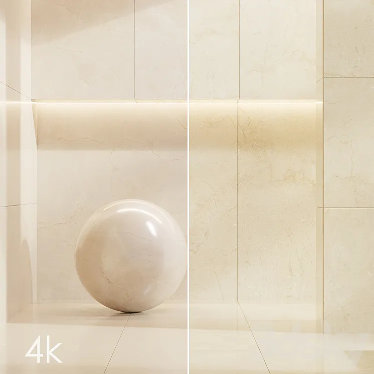 Cifre Ceramica Set 03 – Bundle – 2 types: Beige and Cream marble \/ 4k 3DS Max