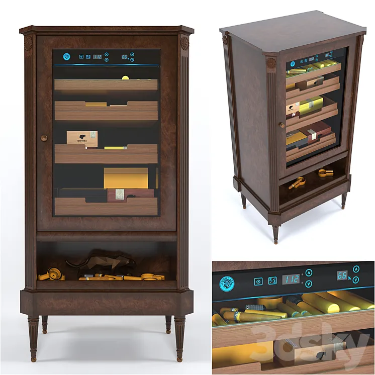 Cigar cabinet 3DS Max