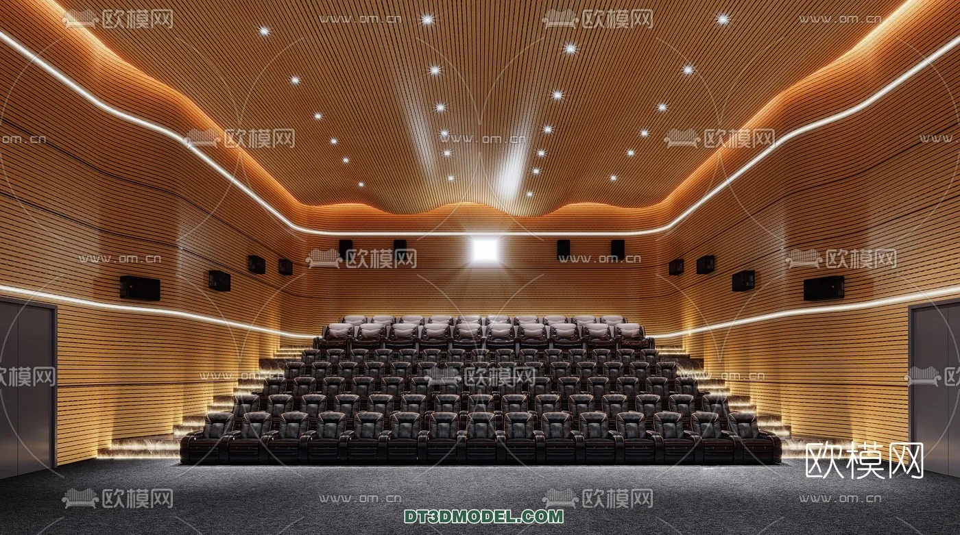 Cinema 3D Scenes – Movie Theater 3D Models – 007