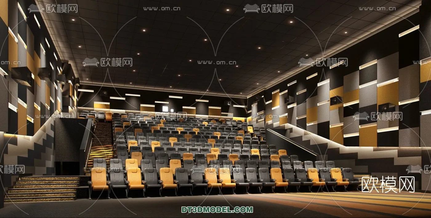 Cinema 3D Scenes – Movie Theater 3D Models – 011