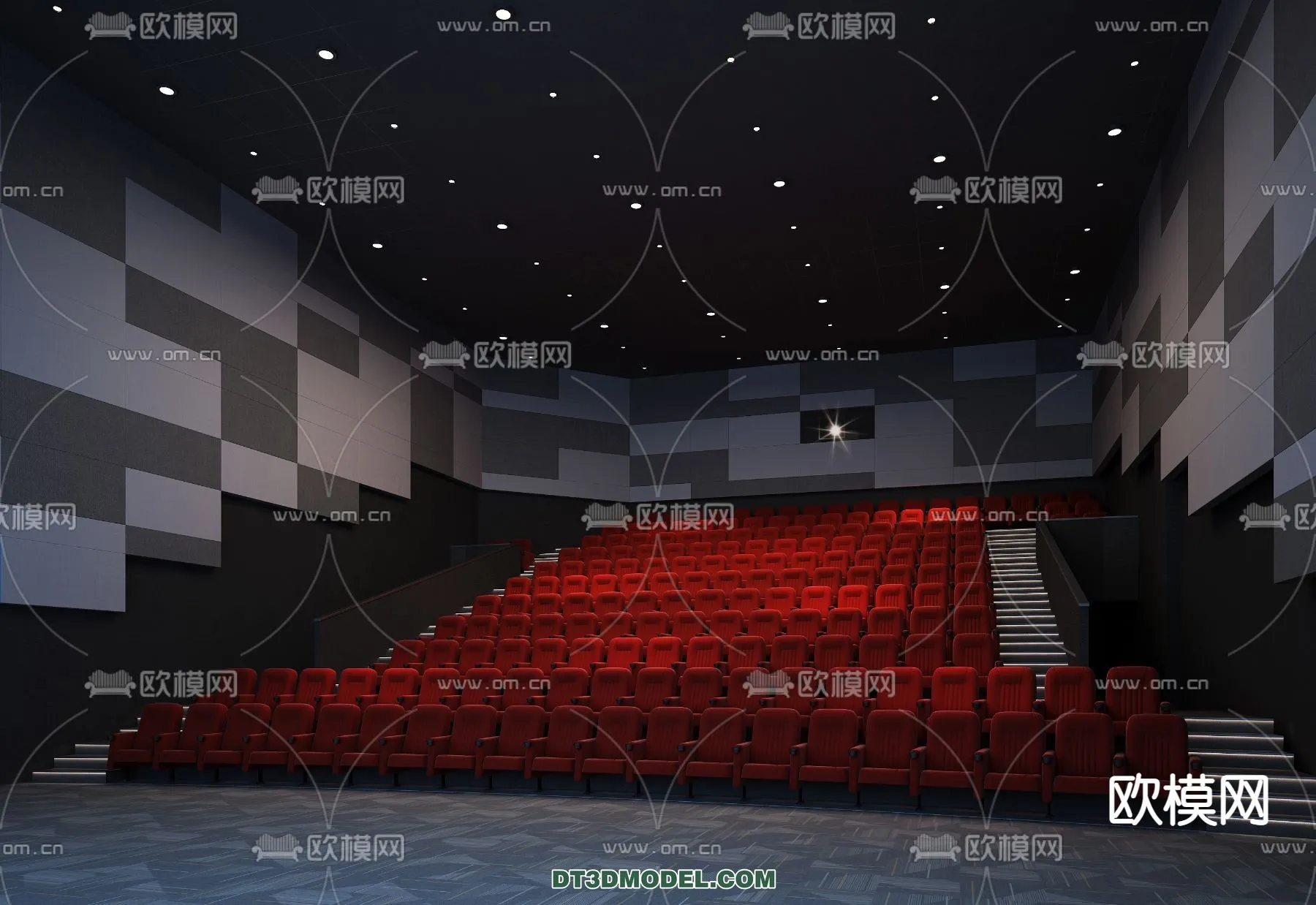 Cinema 3D Scenes – Movie Theater 3D Models – 018