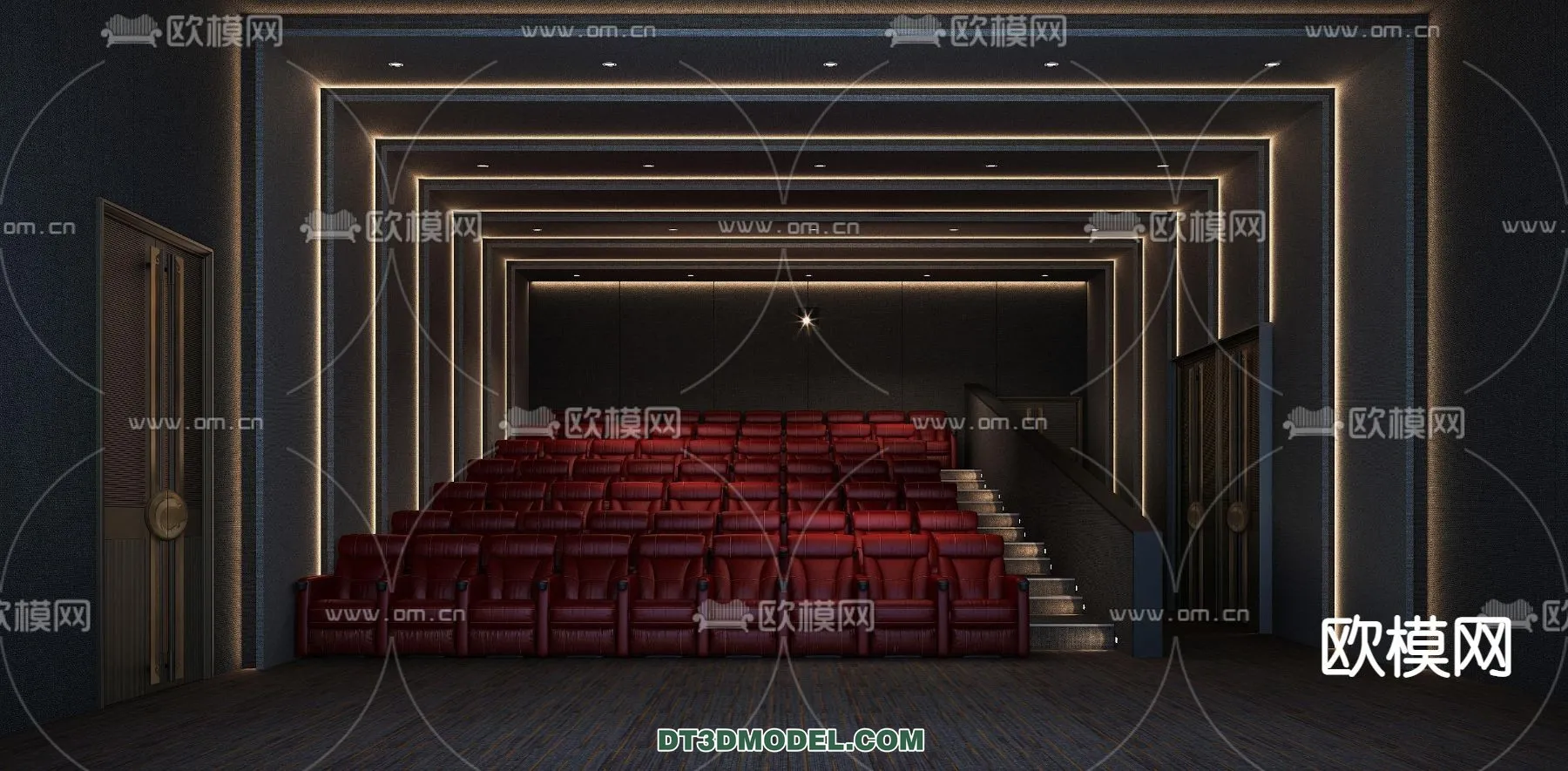 Cinema 3D Scenes – Movie Theater 3D Models – 019