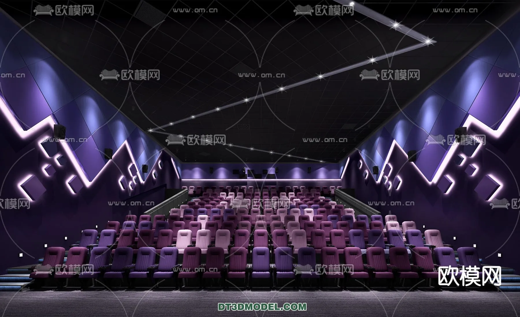 Cinema 3D Scenes – Movie Theater 3D Models – 024
