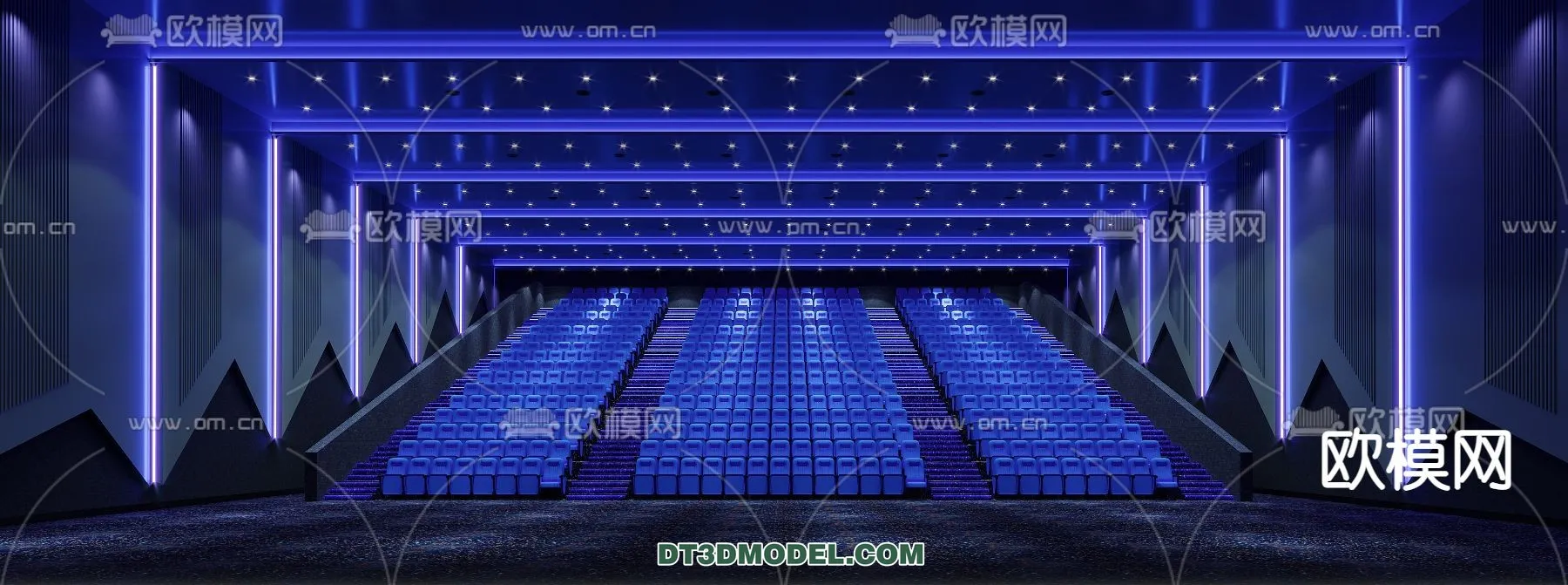 Cinema 3D Scenes – Movie Theater 3D Models – 026