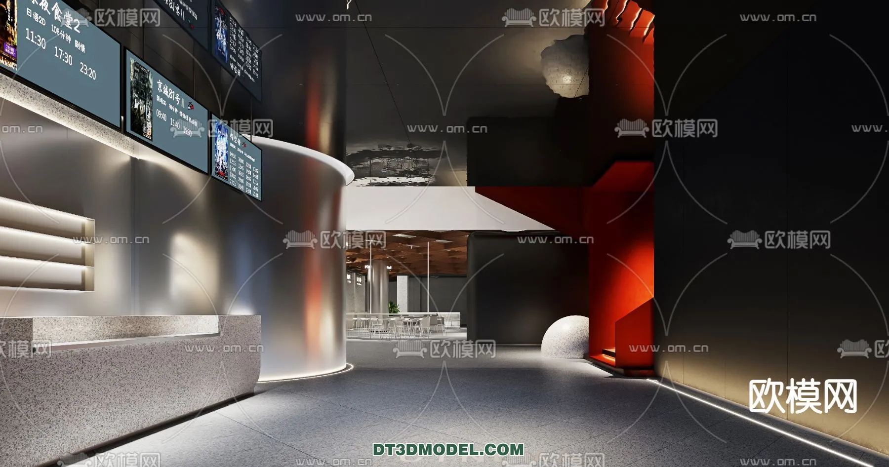 Cinema 3D Scenes – Movie Theater 3D Models – 028