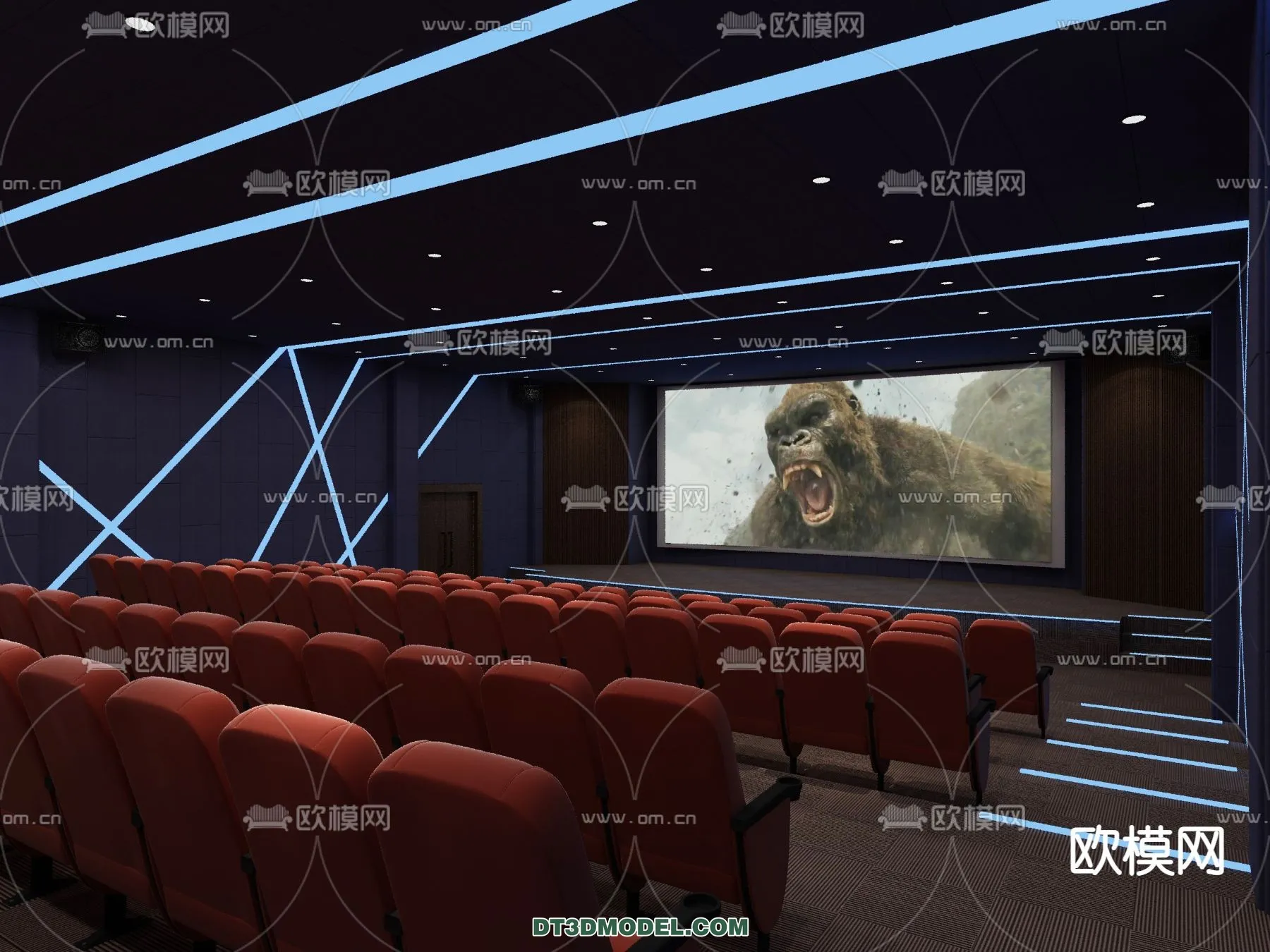 Cinema 3D Scenes – Movie Theater 3D Models – 030