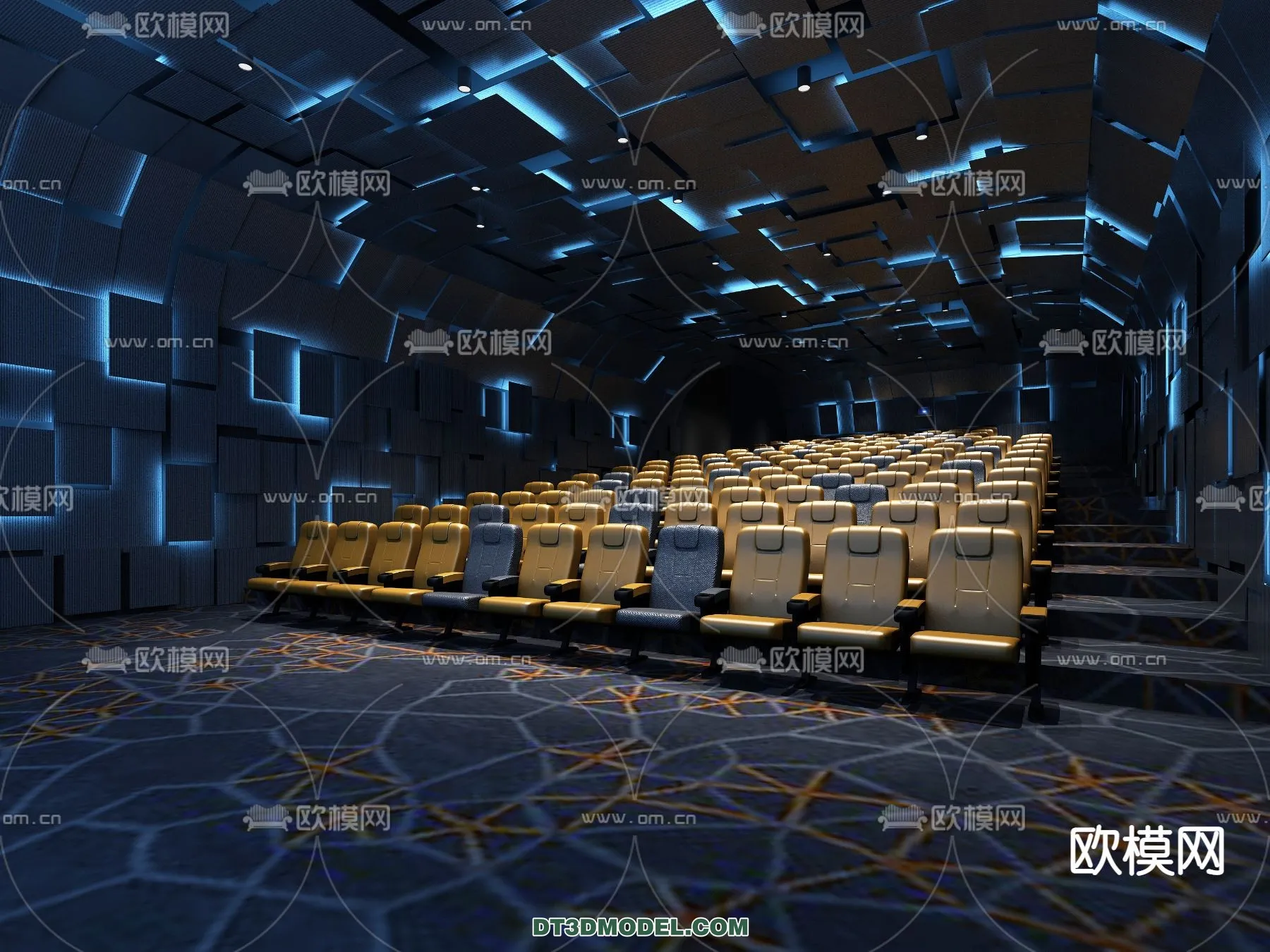 Cinema 3D Scenes – Movie Theater 3D Models – 031