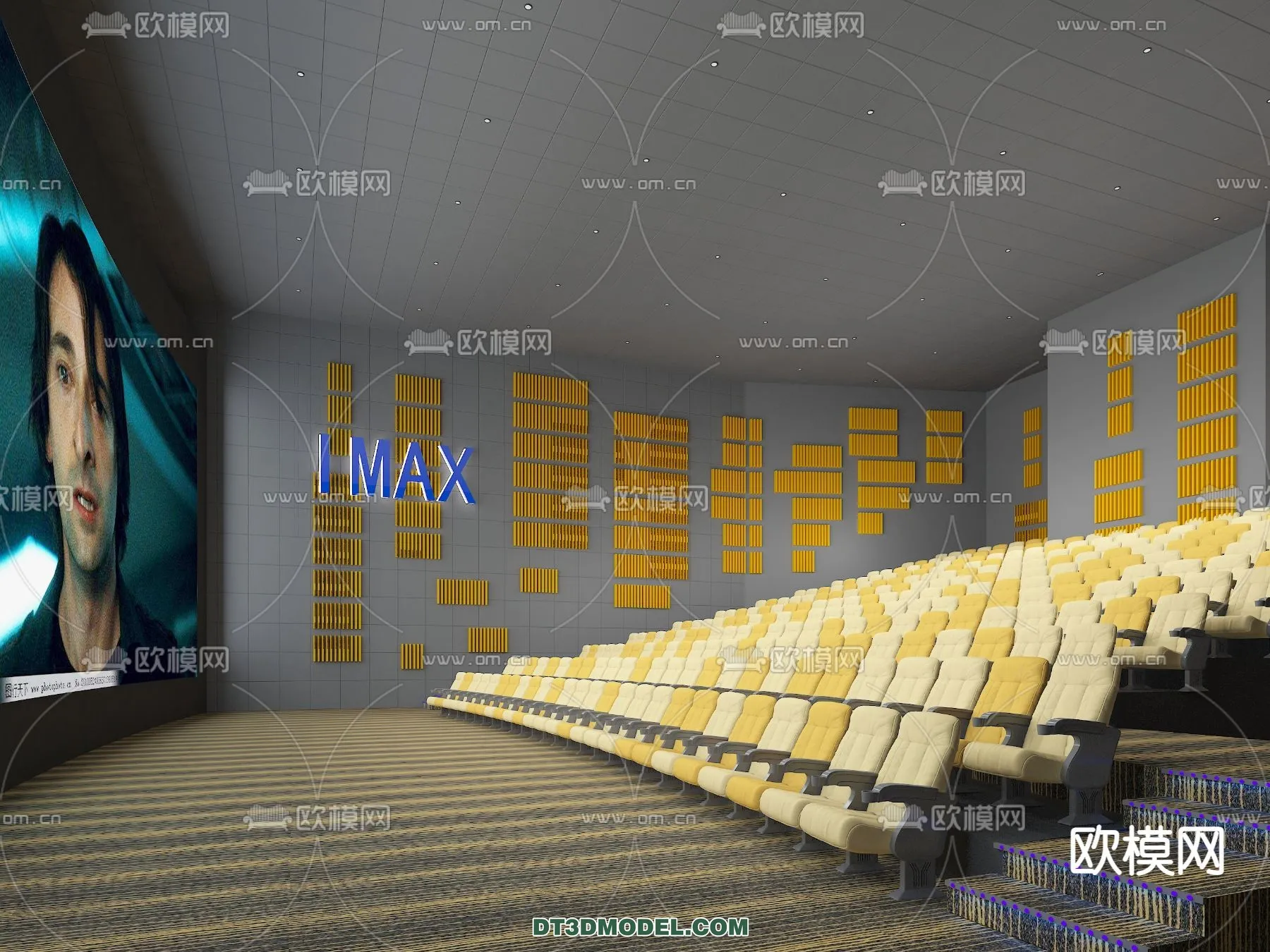 Cinema 3D Scenes – Movie Theater 3D Models – 034