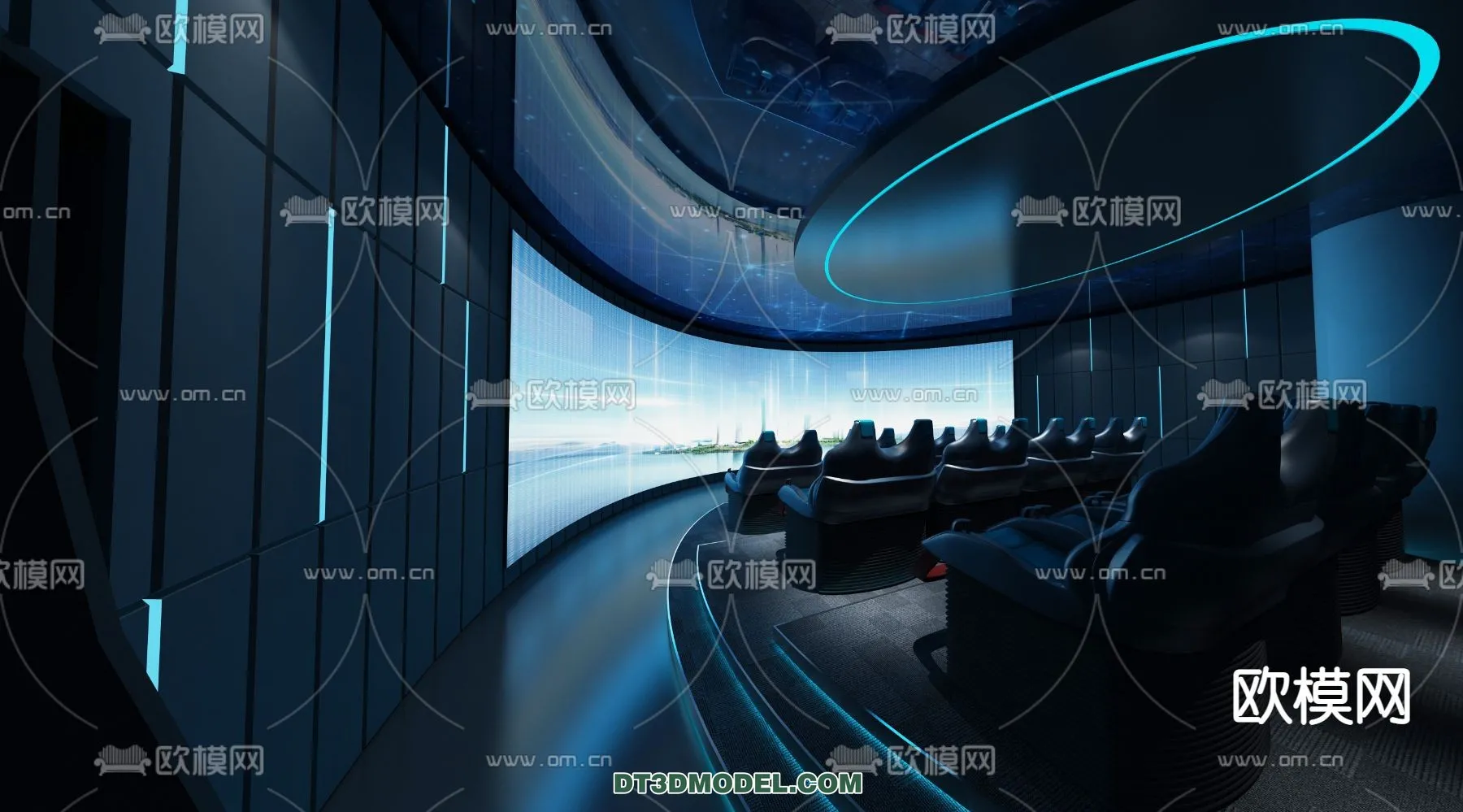 Cinema 3D Scenes – Movie Theater 3D Models – 036