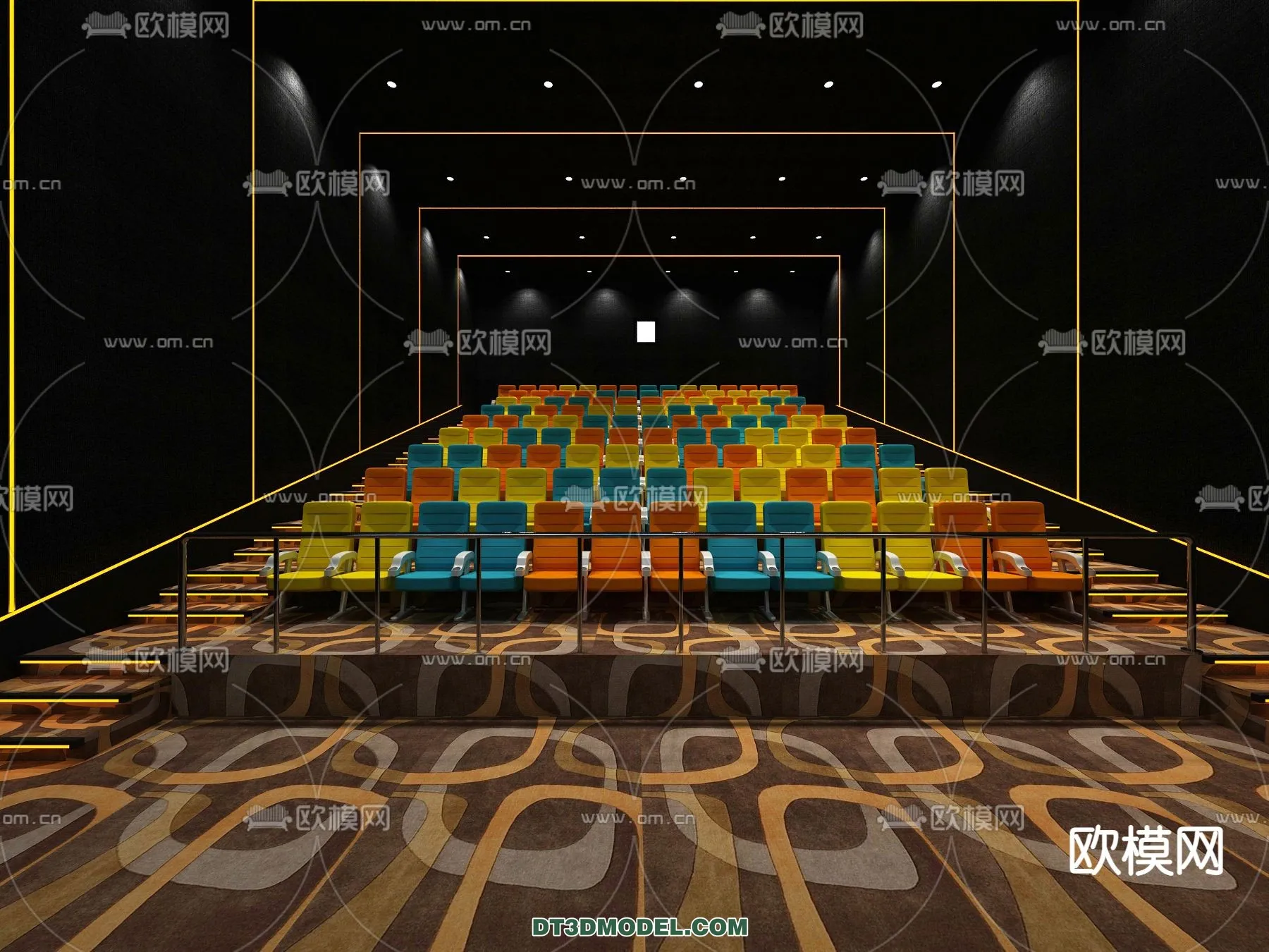 Cinema 3D Scenes – Movie Theater 3D Models – 039