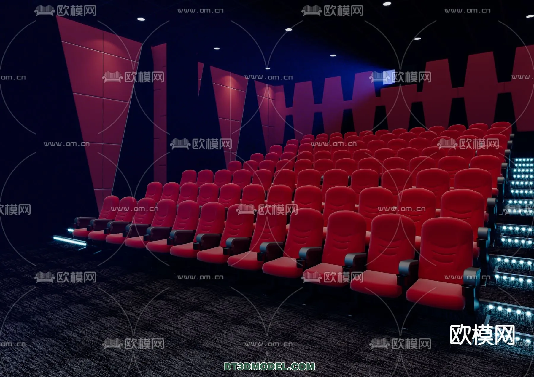 Cinema 3D Scenes – Movie Theater 3D Models – 045