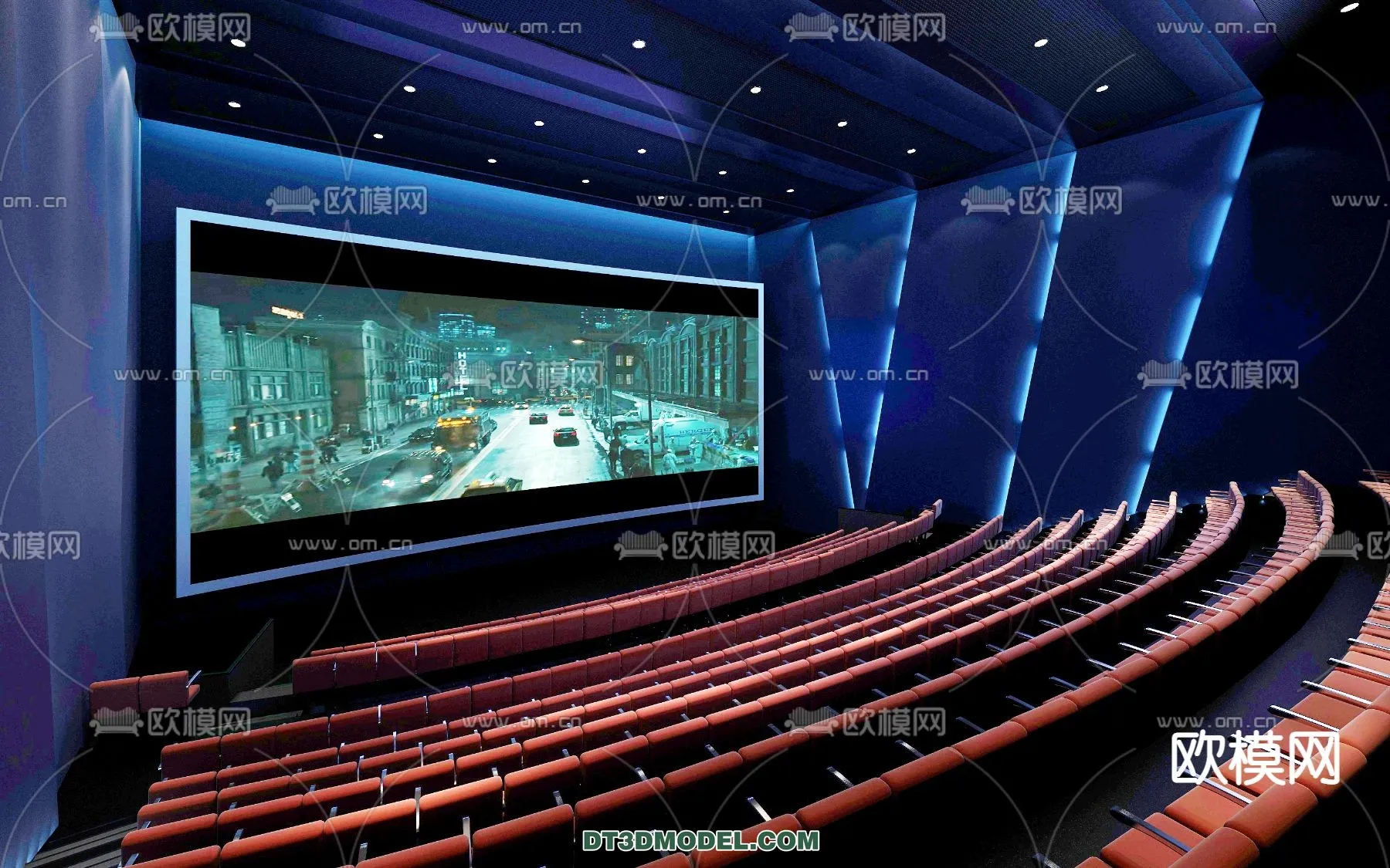Cinema 3D Scenes – Movie Theater 3D Models – 050