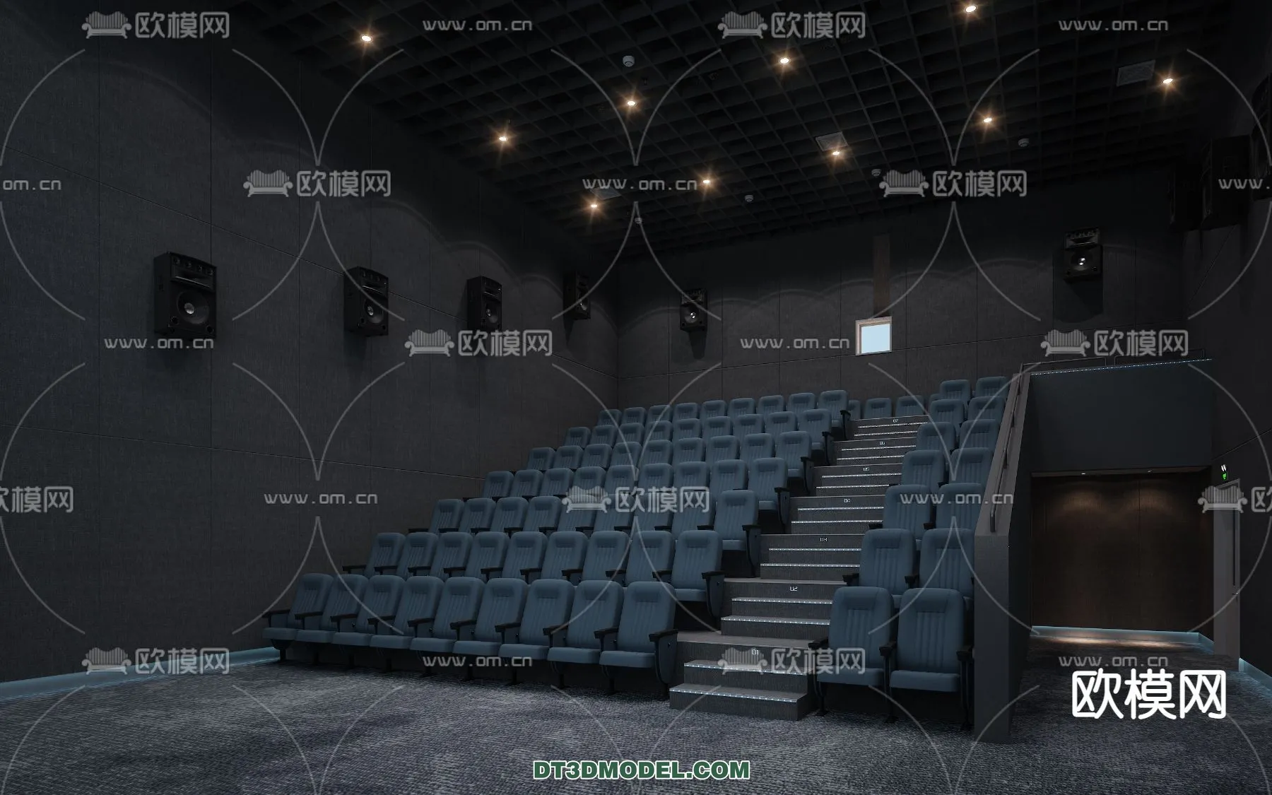 Cinema 3D Scenes – Movie Theater 3D Models – 056
