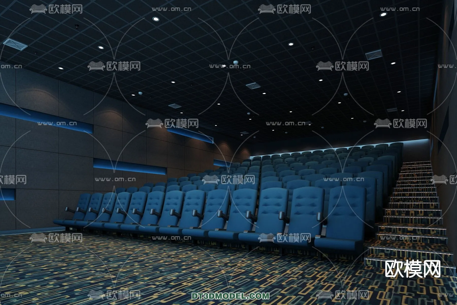Cinema 3D Scenes – Movie Theater 3D Models – 063