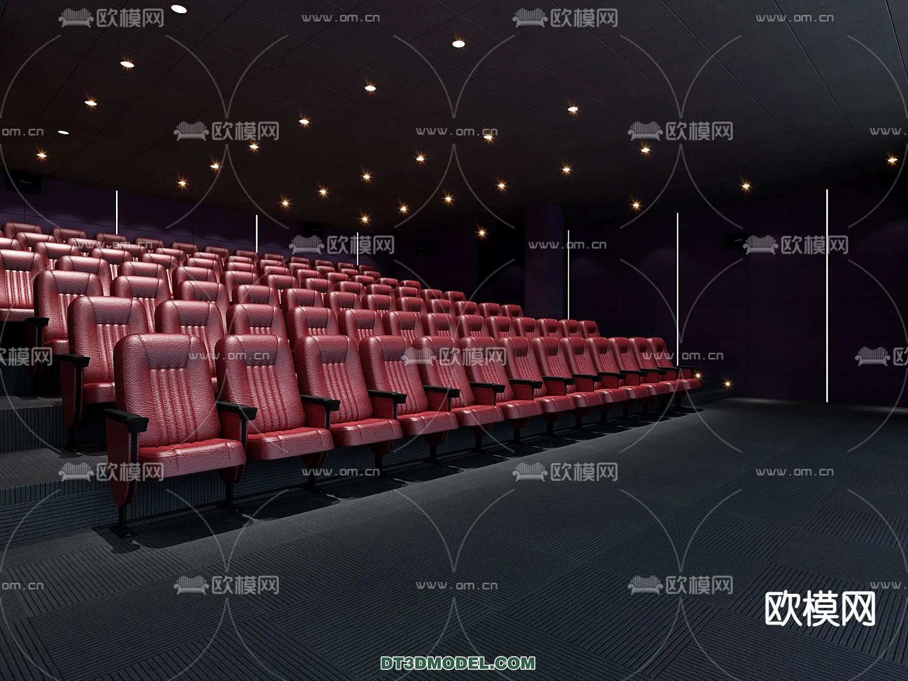 Cinema 3D Scenes – Movie Theater 3D Models – 064