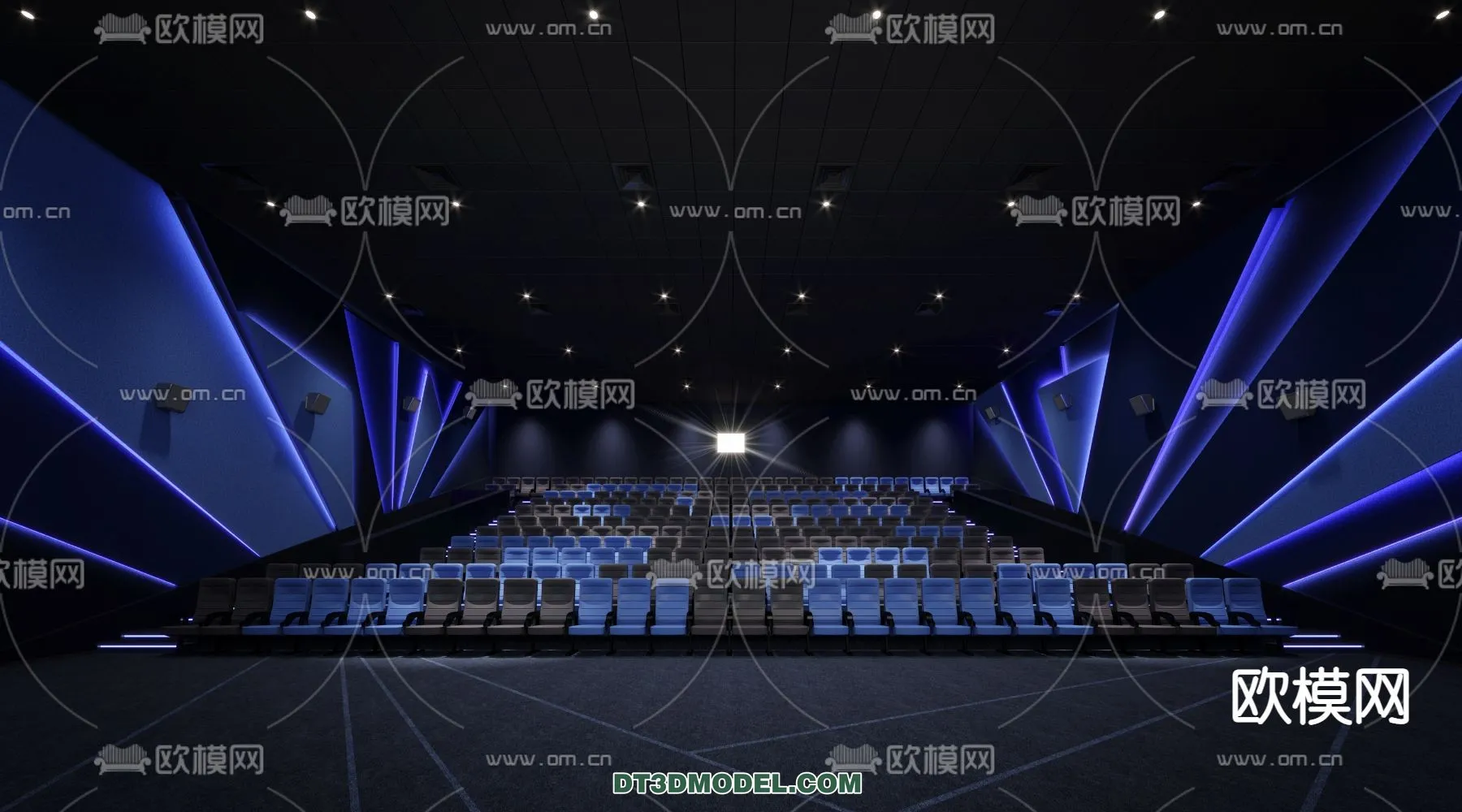 Cinema 3D Scenes – Movie Theater 3D Models – 070
