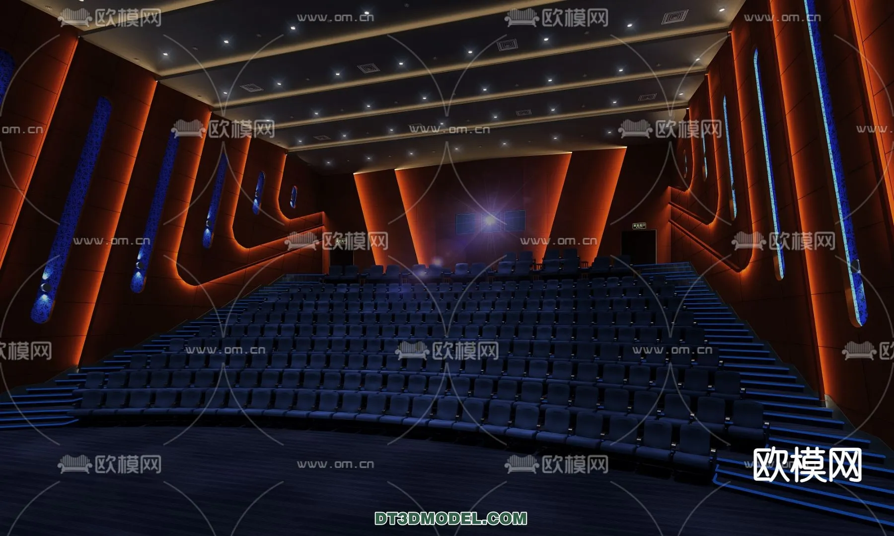 Cinema 3D Scenes – Movie Theater 3D Models – 072