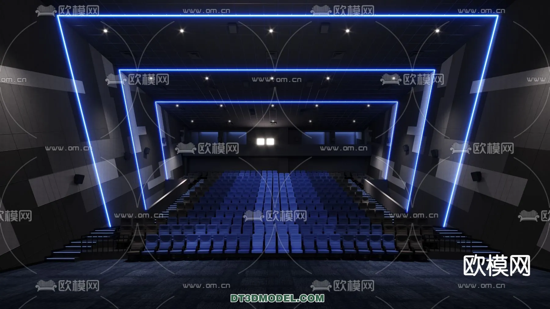 Cinema 3D Scenes – Movie Theater 3D Models – 078