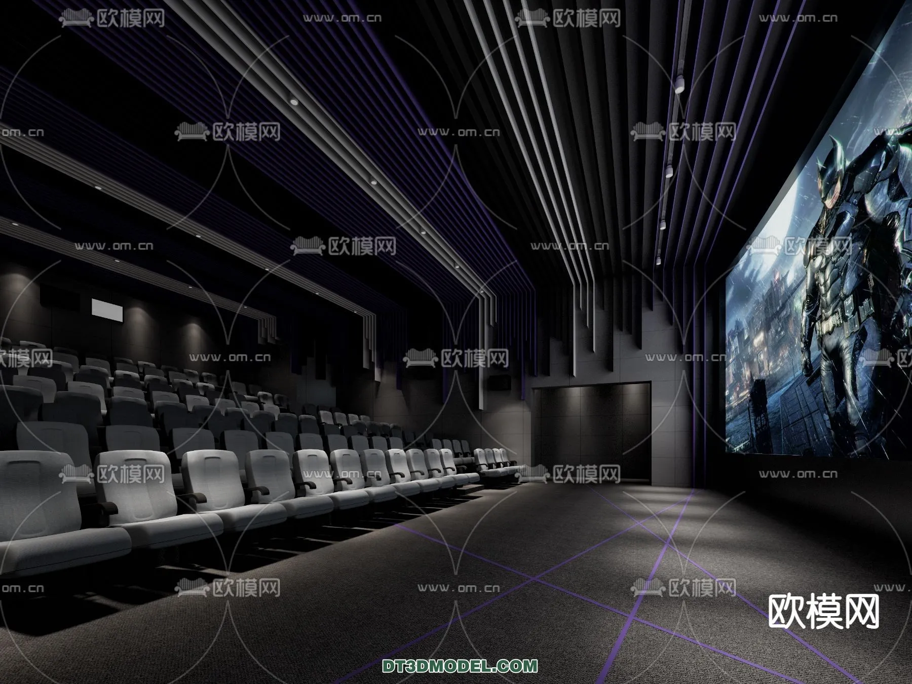 Cinema 3D Scenes – Movie Theater 3D Models – 082
