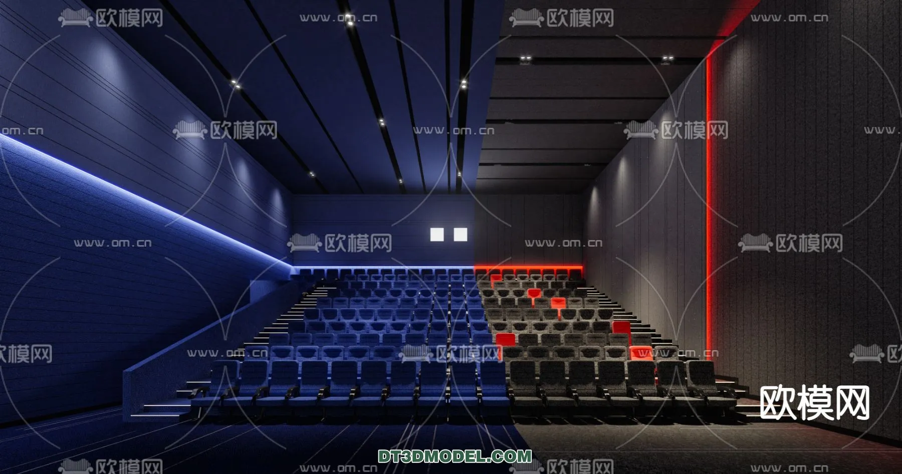 Cinema 3D Scenes – Movie Theater 3D Models – 084
