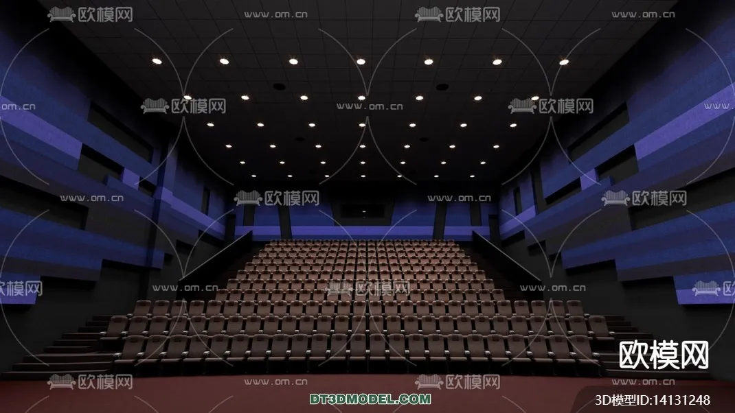 Cinema 3D Scenes – Movie Theater 3D Models – 085