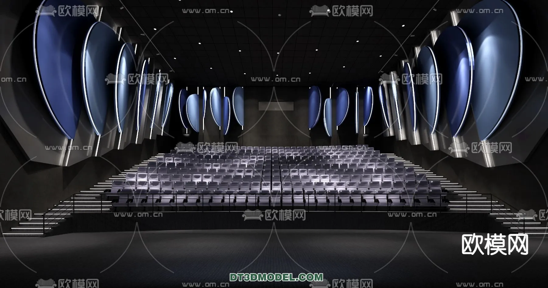 Cinema 3D Scenes – Movie Theater 3D Models – 095