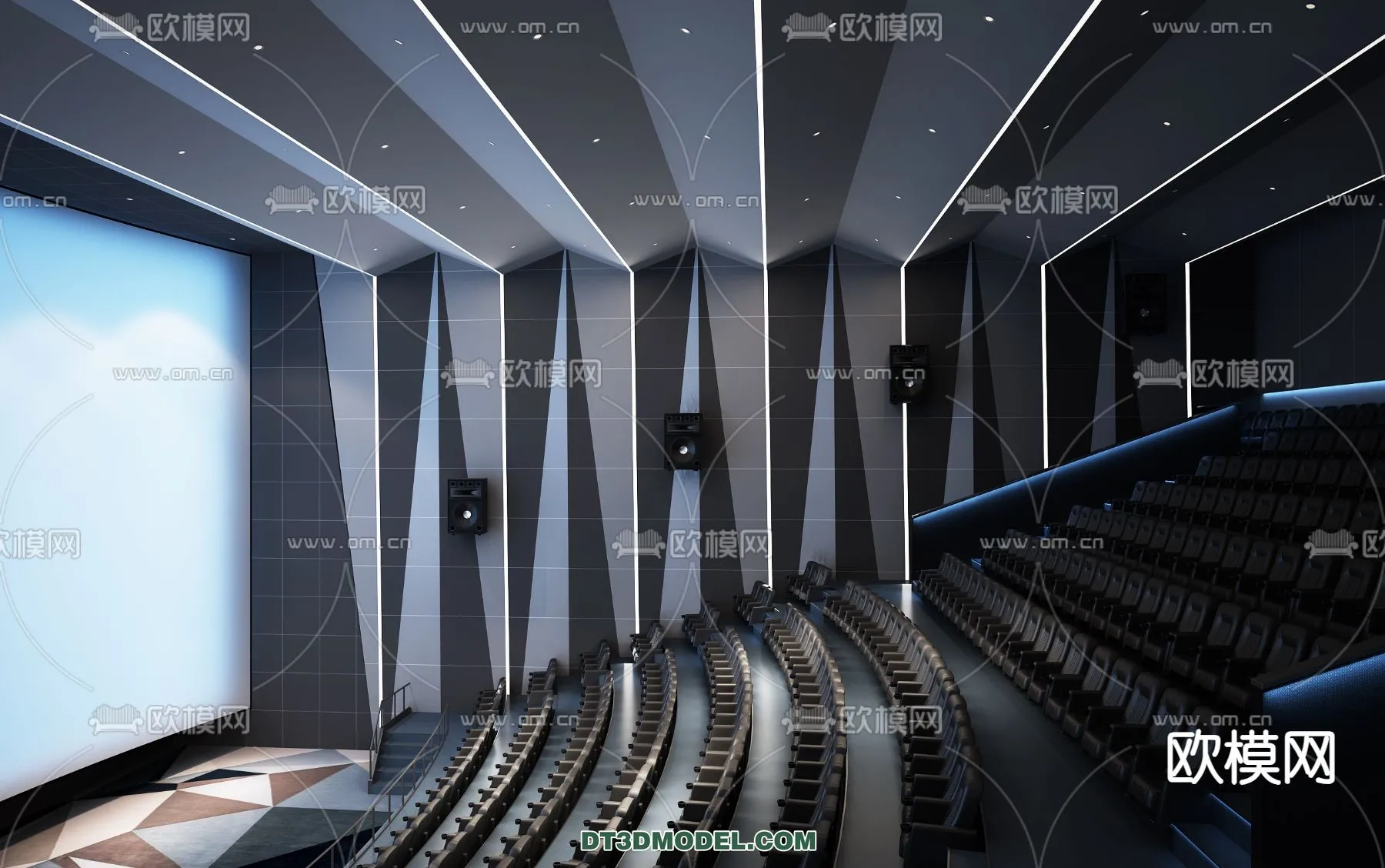 Cinema 3D Scenes – Movie Theater 3D Models – 105