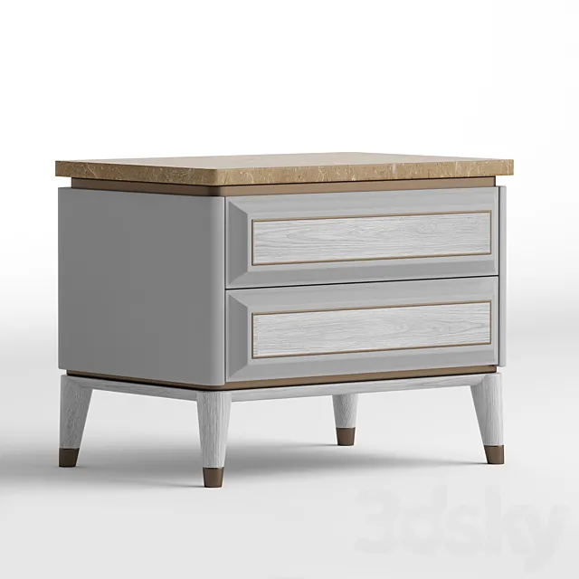 Cipriani Homood Blue Moon night side table 3ds Max