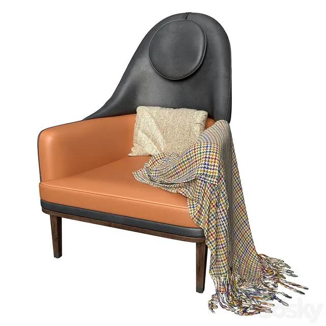 Cipriani Homood Occasional armchair 3dsMax Model