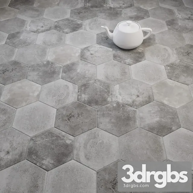 Cir Miami Esagona Dust Grey Ex Polvere Tile Set 3dsmax Download