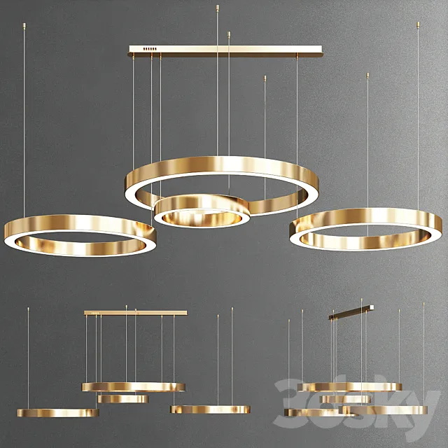 Circle chandelier 3DS Max Model