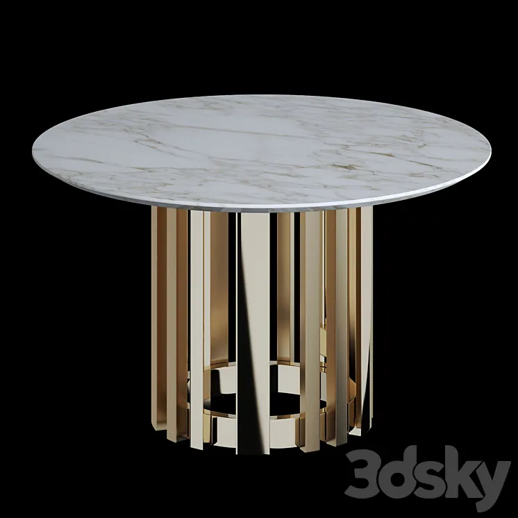 Circle Dining table My Imagination Lab 3DS Max